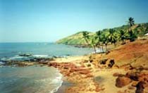 anjuna beach from distant view